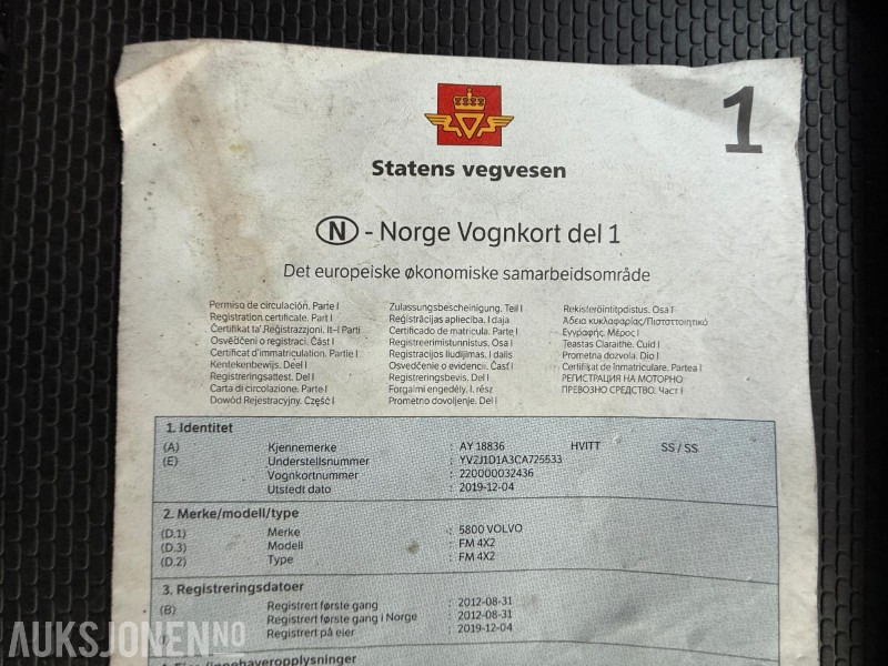 Camion de pompier 2012 Volvo FMX 4X2 Bergningsbil / EU-godkjent: photos 42