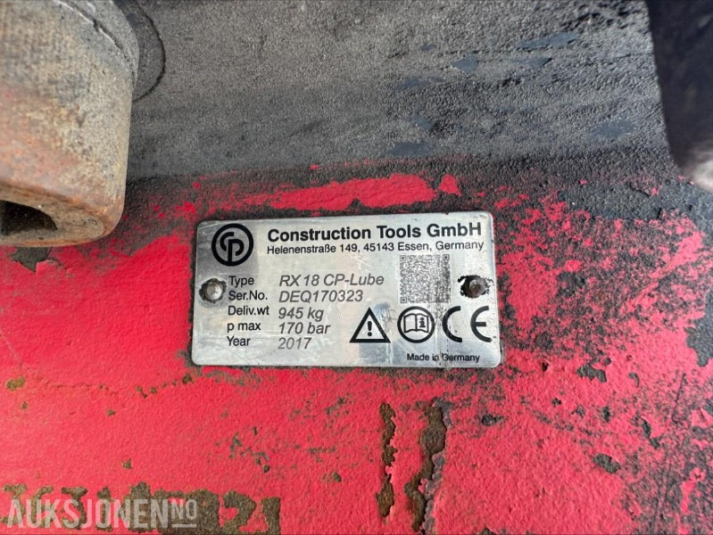 2017 CP RX18 CP-Lube pigghammer / S60 - Matériel de chantier: photos 4 2017 CP RX18 CP-Lube pigghammer / S60 - Matériel de chantier: photos 4