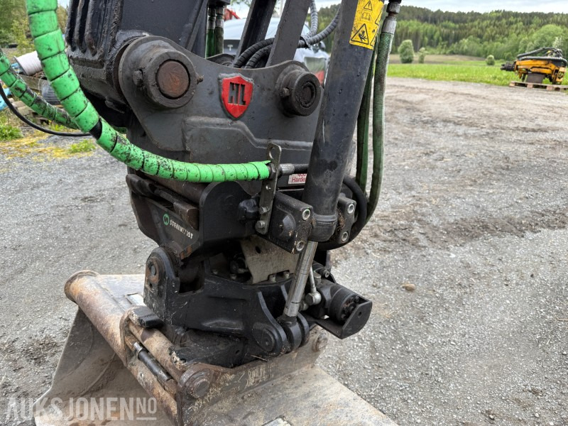Pelle 2019 Hardlife HE80 beltegraver med 882 timer! - Tiltrotator - 2 skuffer: photos 12
