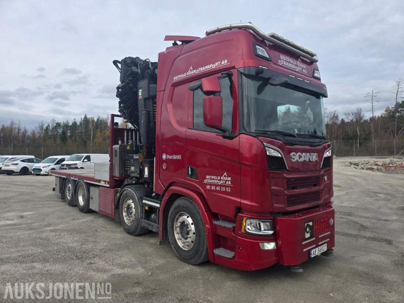 2019 Scania R-serie 580 kranbil / EURO 6 / Topp utstyrt / servicehistorikk / HIAB-kran 858, 80 Tm / Nylig EU - Camion grue: photos 4 2019 Scania R-serie 580 kranbil / EURO 6 / Topp utstyrt / servicehistorikk / HIAB-kran 858, 80 Tm / Nylig EU - Camion grue: photos 4
