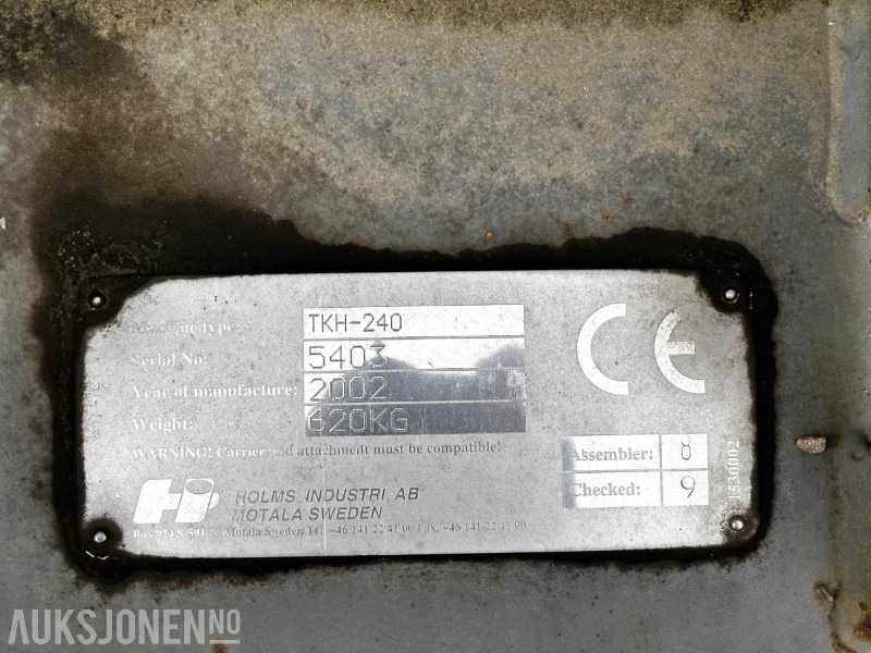 Holms TKH-240 brøyteskjær - Accessoire pour Engins de chantier: photos 2 Holms TKH-240 brøyteskjær - Accessoire pour Engins de chantier: photos 2