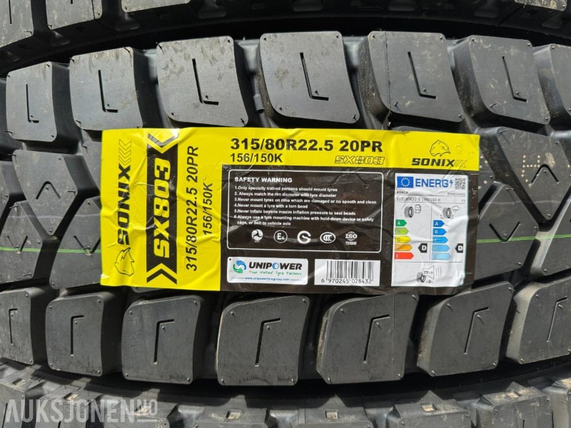 2025 Sonix lastebildekk / Anleggsdekk / 315/80R22.5 - Camion: photos 4 2025 Sonix lastebildekk / Anleggsdekk / 315/80R22.5 - Camion: photos 4