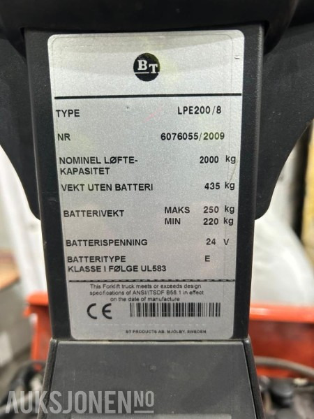 2009 Toyota truck LPE 200/8, Reparasjonsobjekt - Matériel de manutention: photos 5 2009 Toyota truck LPE 200/8, Reparasjonsobjekt - Matériel de manutention: photos 5