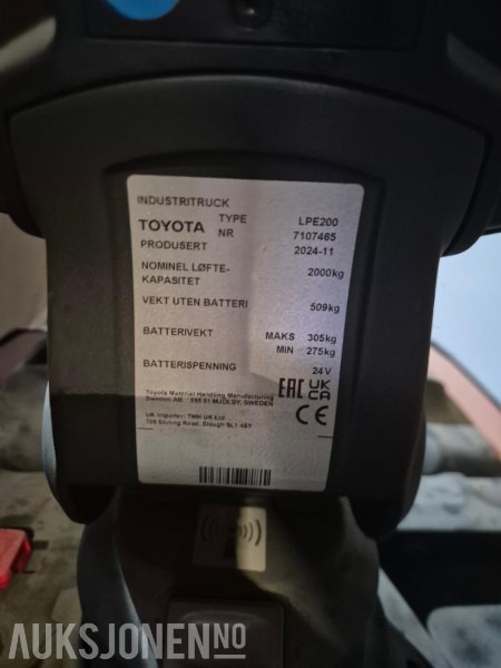 2024 Toyota LPE200 - Matériel de manutention: photos 4 2024 Toyota LPE200 - Matériel de manutention: photos 4