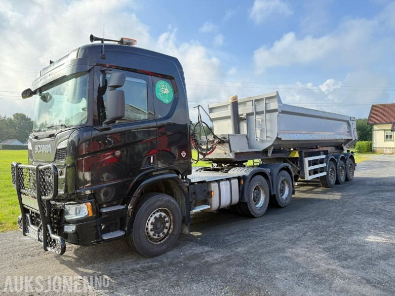2021 Scania R650 V8 6x4 Trekkvogn m/maur tippsemi - Tracteur routier: photos 1 2021 Scania R650 V8 6x4 Trekkvogn m/maur tippsemi - Tracteur routier: photos 1