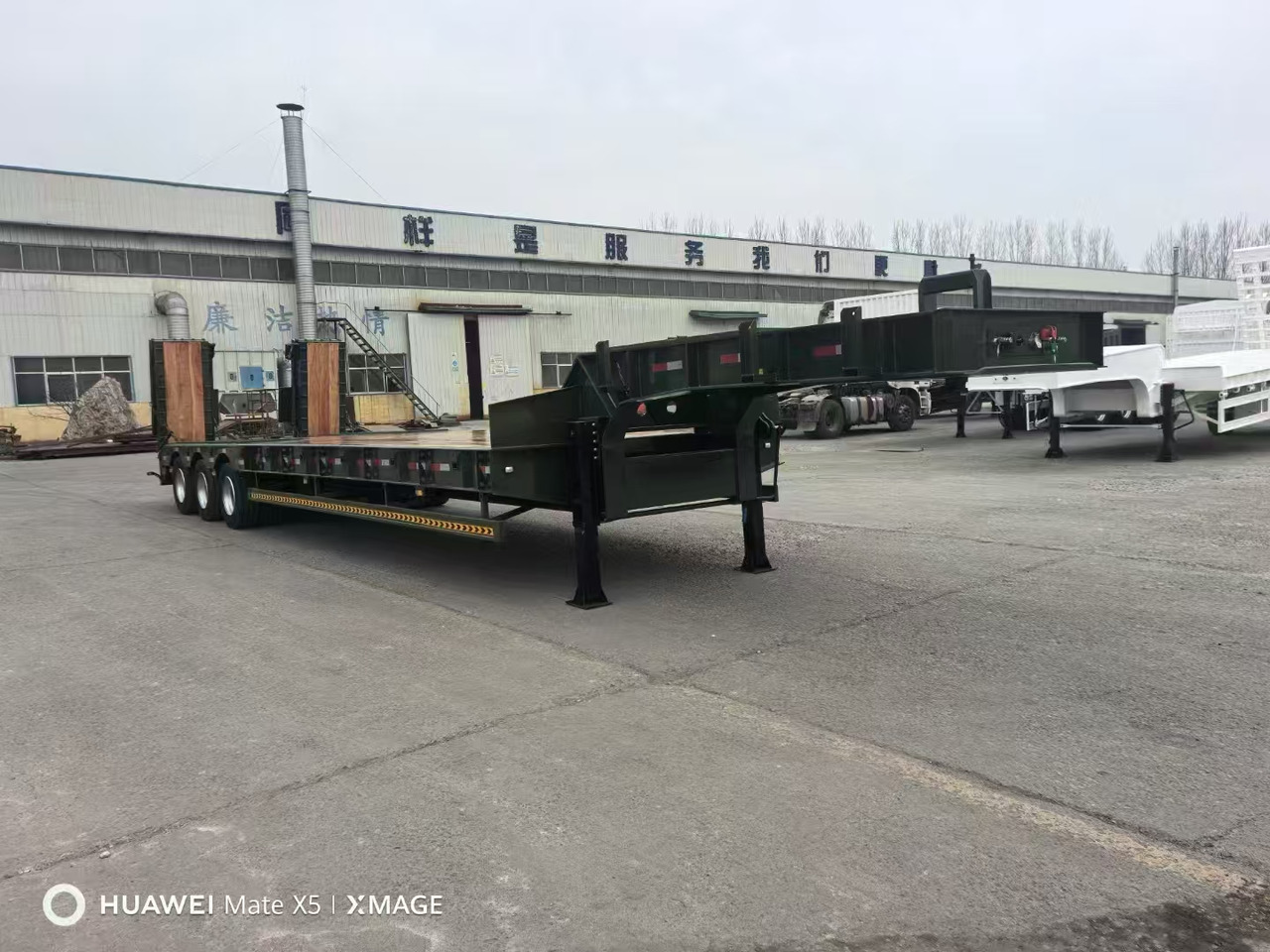 Semi-remorque surbaissé neuf ZHICHENG Semi Flat Bed New or Used Low Bed in Length 8m,10,12m, 14m, 16m: photos 18