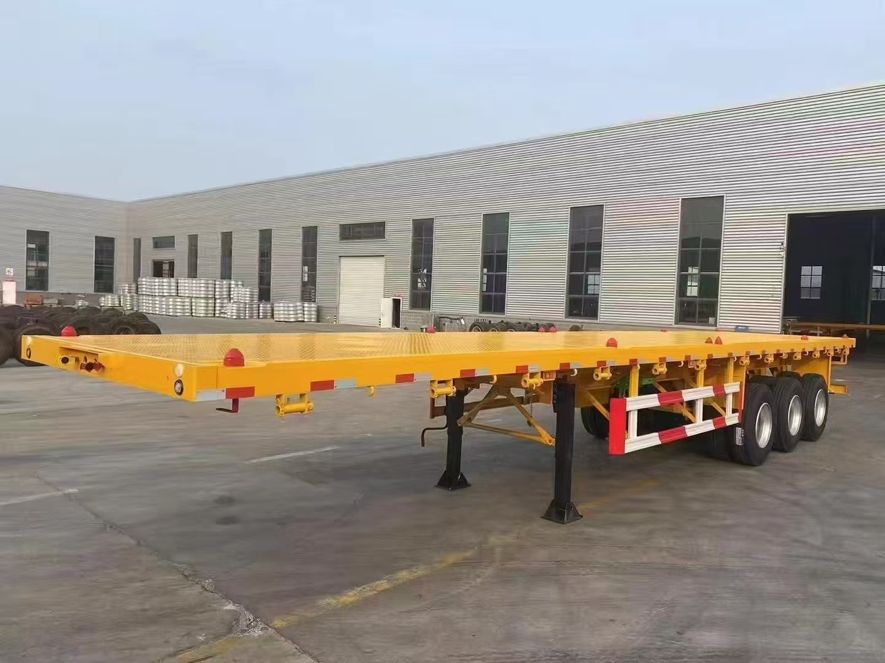 Semi-remorque surbaissé neuf ZHICHENG Semi Flat Bed New or Used Low Bed in Length 8m,10,12m, 14m, 16m: photos 30