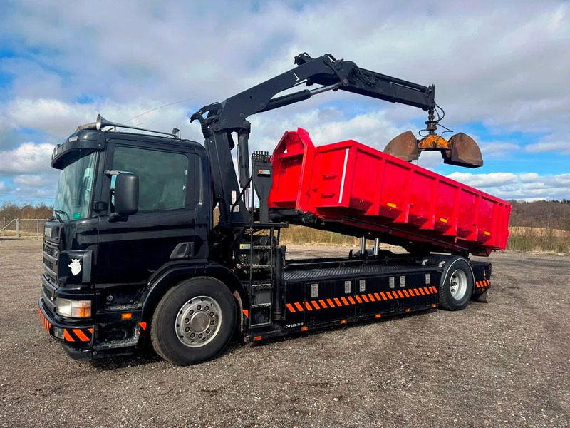 Scania P94-260 Palfinger crane PK 15002. rotor and hydr. for grabbe. - Camion - système de câble: photos 1 Scania P94-260 Palfinger crane PK 15002. rotor and hydr. for grabbe. - Camion - système de câble: photos 1
