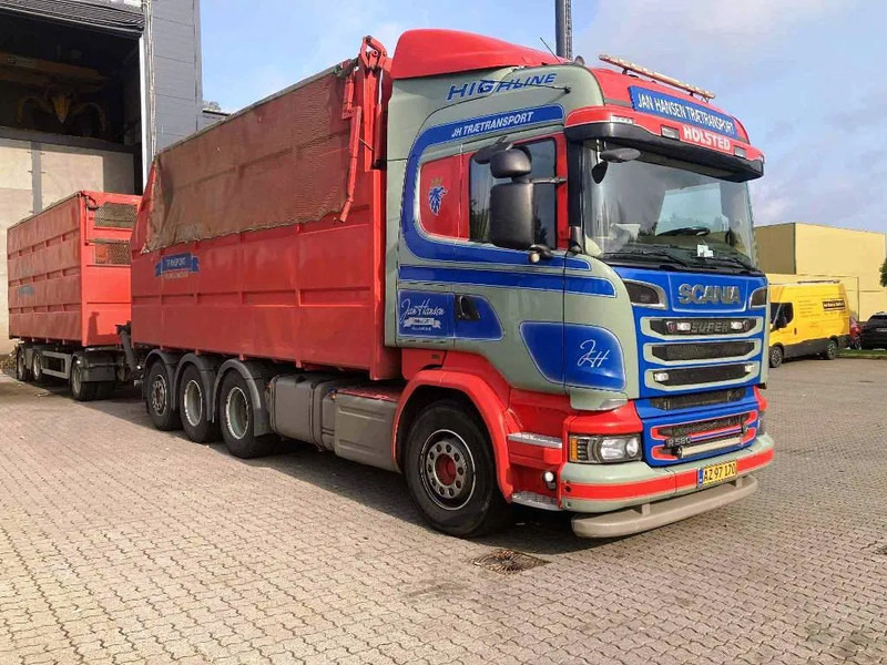 Scania R580 V8 Inkl Palfinger Epsilon Crane. 3 way tipper. Air/ Air suspension. inkl Trailer - Camion benne: photos 2 Scania R580 V8 Inkl Palfinger Epsilon Crane. 3 way tipper. Air/ Air suspension. inkl Trailer - Camion benne: photos 2