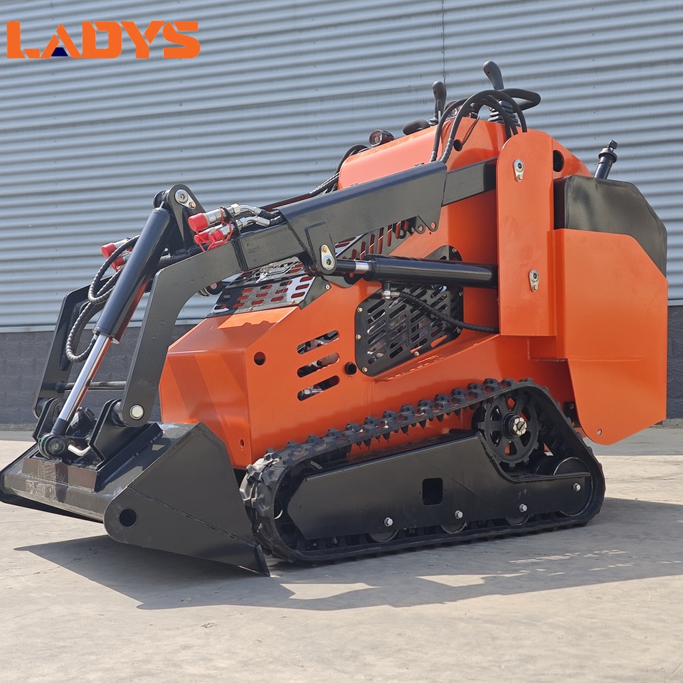 LADYS Free Shipping Mini Skid Steer Loader Compact Track Electric/Diesel Chinese Mini Skid Steer Loader For Sale With Mini Skid Steer Attachments 4 In 1 Bucket - Mini chargeuse: photos 4 LADYS Free Shipping Mini Skid Steer Loader Compact Track Electric/Diesel Chinese Mini Skid Steer Loader For Sale With Mini Skid Steer Attachments 4 In 1 Bucket - Mini chargeuse: photos 4