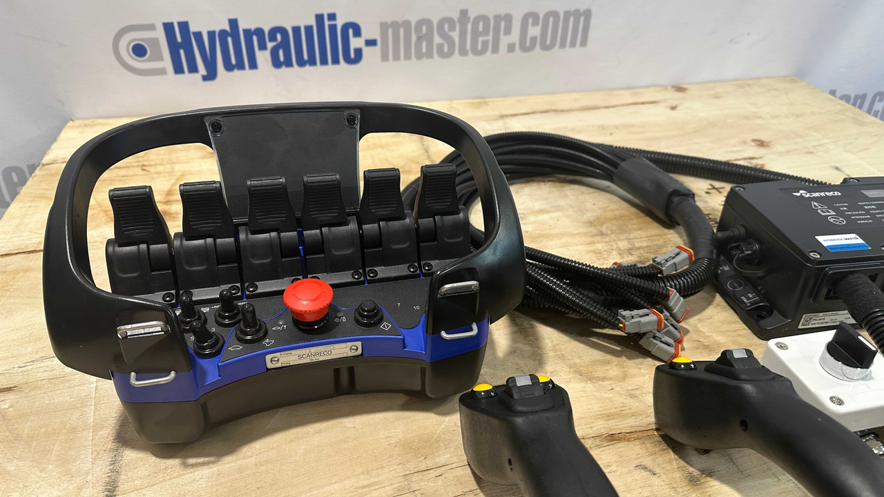 Control Set Radio Remote Scanreco RC400 and JP Joysticks PWM for Nordhydraulic, Kubota, Parker - Matériel forestier: photos 2 Control Set Radio Remote Scanreco RC400 and JP Joysticks PWM for Nordhydraulic, Kubota, Parker - Matériel forestier: photos 2