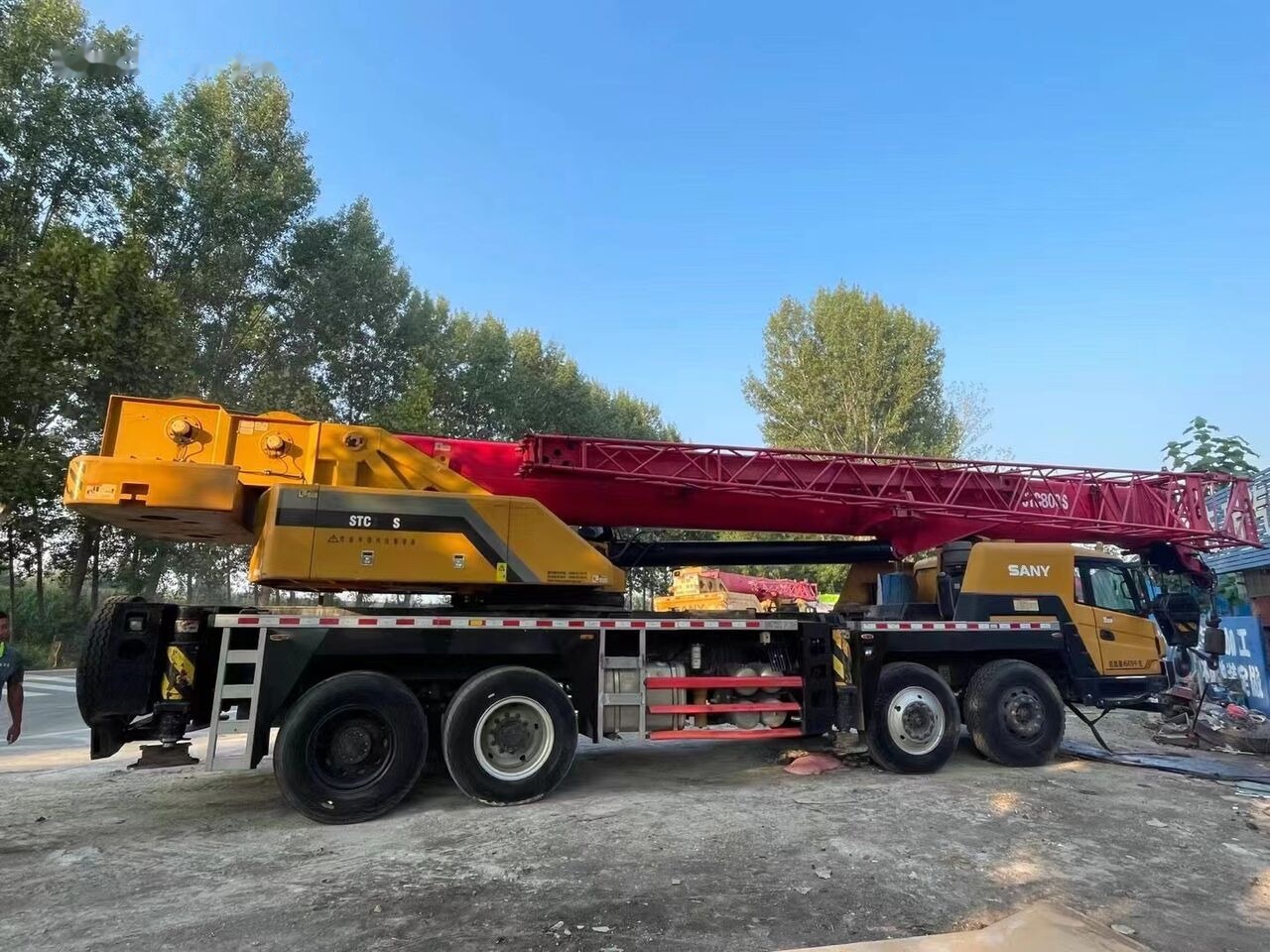 Sany Used Sany STC800 Original 80 Ton Mobile Crane Truck Truck Mounte - Grue mobile: photos 4 Sany Used Sany STC800 Original 80 Ton Mobile Crane Truck Truck Mounte - Grue mobile: photos 4