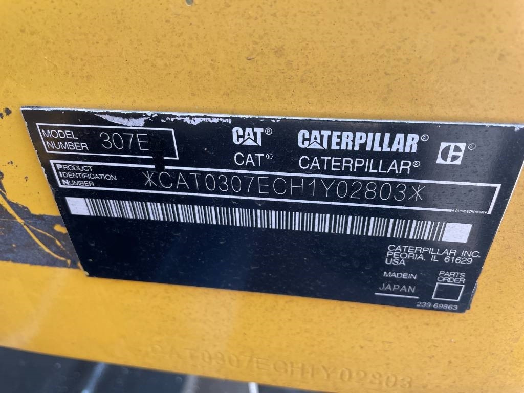 CAT 307 - Mini pelle: photos 3 CAT 307 - Mini pelle: photos 3