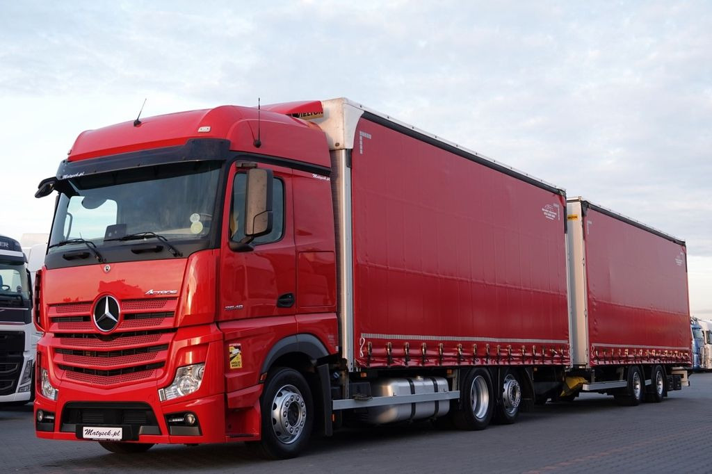 Mercedes-Benz ACTROS 2548 / ZESTAW TANDEM 120 M3 / PRZEJAZDOWY - Camion à rideaux coulissants: photos 1 Mercedes-Benz ACTROS 2548 / ZESTAW TANDEM 120 M3 / PRZEJAZDOWY - Camion à rideaux coulissants: photos 1