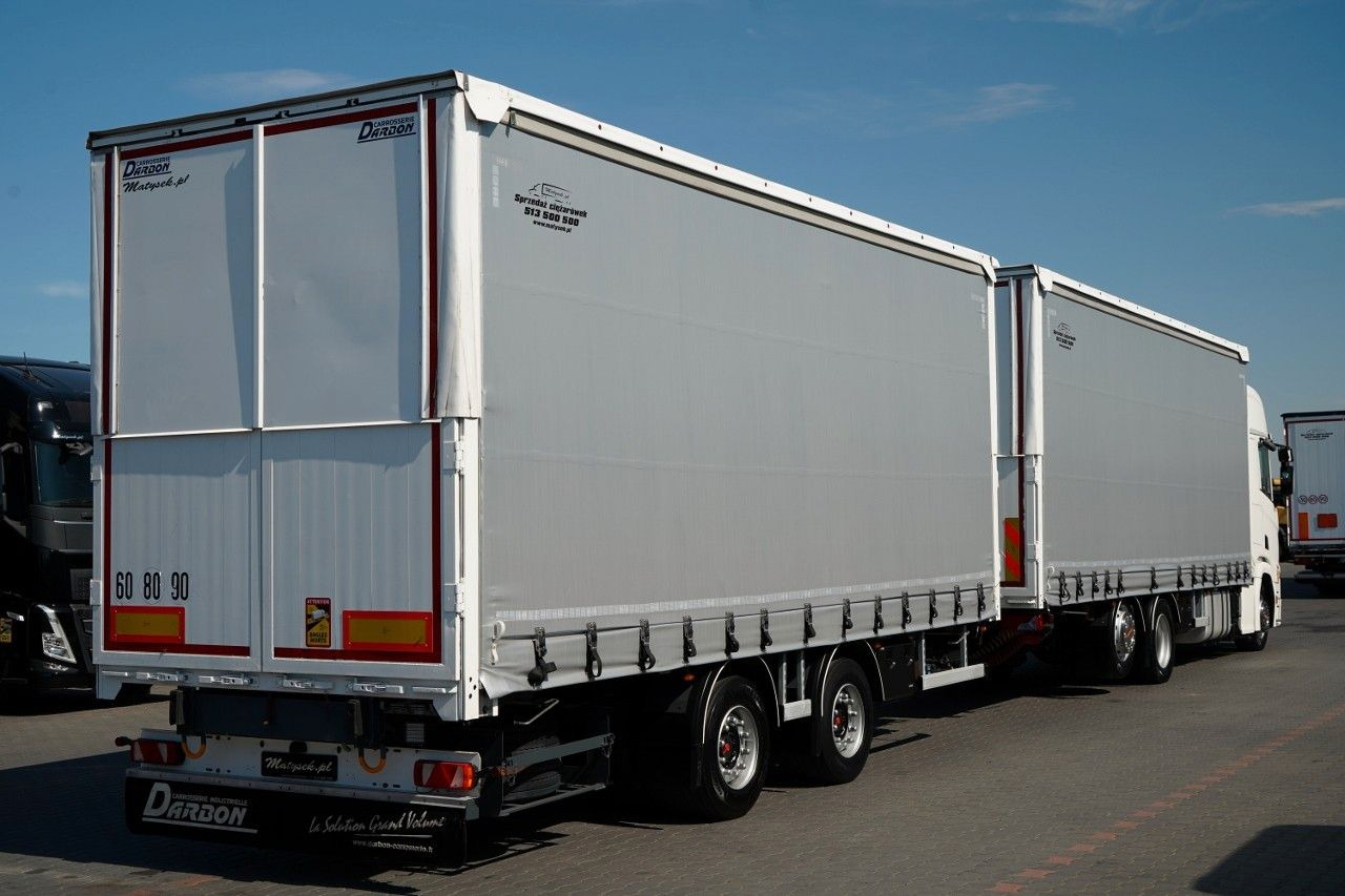 Scania R 450 / ZESTAW TANDEM 120 M3 / PRZEJAZDOWY / OŚ - Camion à rideaux coulissants: photos 4 Scania R 450 / ZESTAW TANDEM 120 M3 / PRZEJAZDOWY / OŚ - Camion à rideaux coulissants: photos 4