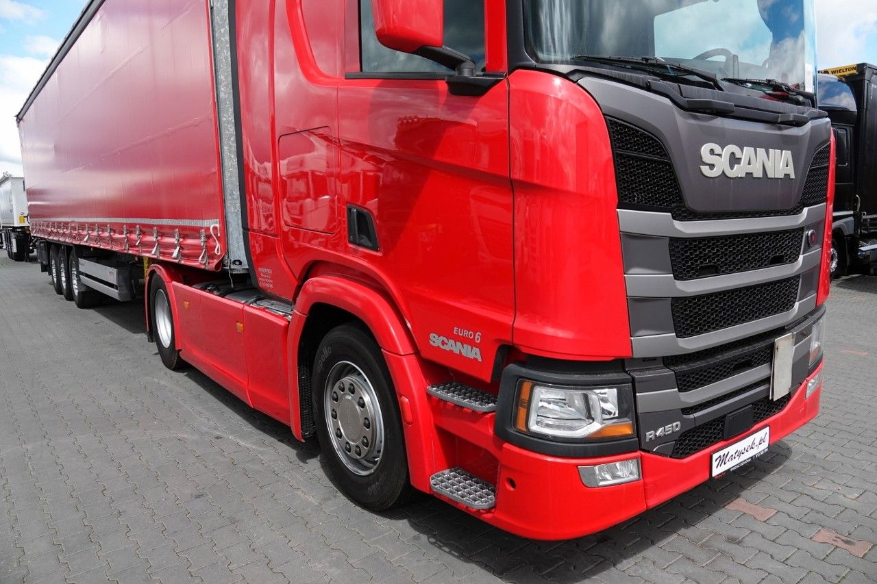 Scania R 450 / OPONY 100% / 2021 ROK / ZESTAW / FIRANKA - Tracteur routier: photos 5 Scania R 450 / OPONY 100% / 2021 ROK / ZESTAW / FIRANKA - Tracteur routier: photos 5