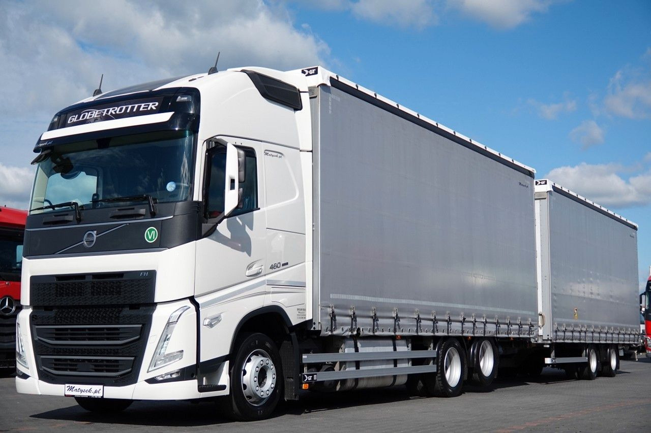 Volvo FH 460 / ZESTAW TANDEM / 120 M3 / CAŁY NA PODUS - Camion à rideaux coulissants: photos 1 Volvo FH 460 / ZESTAW TANDEM / 120 M3 / CAŁY NA PODUS - Camion à rideaux coulissants: photos 1