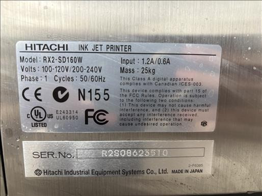 Machine d'emballage et de conditionnement Hitachi RX2-S Inkjet printer: photos 6 Machine d'emballage et de conditionnement Hitachi RX2-S Inkjet printer: photos 6