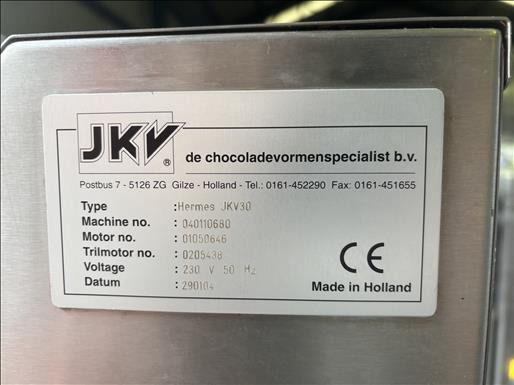 Machine agroalimentaire JKV Hermes JKV30 Chocolate tempering machine: photos 7