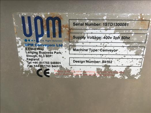 UPM Stainless conveyor - Convoyeur: photos 4 UPM Stainless conveyor - Convoyeur: photos 4