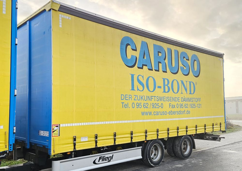 Fliegl PRZYCZEPA CIĘŻAROWA / 60m3 / 2 SZT IDENTYCZNE / NOWE PLANDEKI W CENIE / 3M WYSOKA / TANDEM / 2 OSIE / 19 PALET / DOLNY SPRZĘG / 18 TON DMC / 13 TON ŁADOWNOŚĆ - Remorque rideaux coulissants: photos 1 Fliegl PRZYCZEPA CIĘŻAROWA / 60m3 / 2 SZT IDENTYCZNE / NOWE PLANDEKI W CENIE / 3M WYSOKA / TANDEM / 2 OSIE / 19 PALET / DOLNY SPRZĘG / 18 TON DMC / 13 TON ŁADOWNOŚĆ - Remorque rideaux coulissants: photos 1