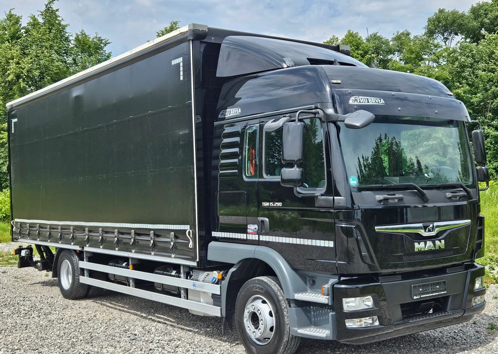 MAN TGM 15.290 / FIRANKA / 2019R / SPROWADZONY/ 7500 ŁADOWNOŚĆ / 18 PALET / E6 / JAK NOWY / WINDA / - Camion à rideaux coulissants: photos 1 MAN TGM 15.290 / FIRANKA / 2019R / SPROWADZONY/ 7500 ŁADOWNOŚĆ / 18 PALET / E6 / JAK NOWY / WINDA / - Camion à rideaux coulissants: photos 1