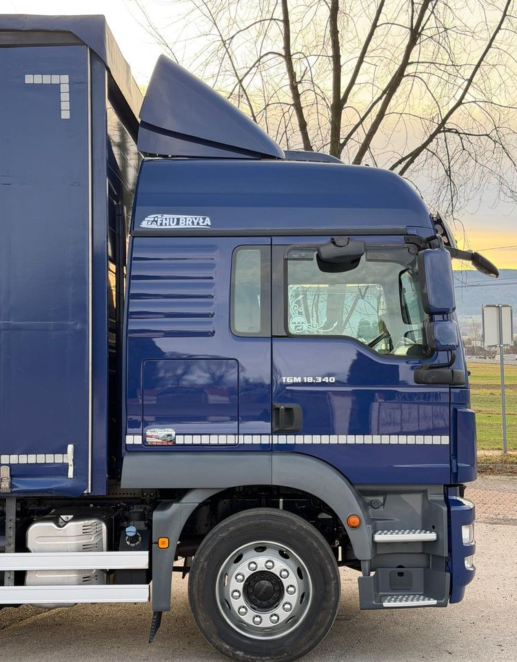 Camion à rideaux coulissants MAN TGM 18.340 / FIRANKA / SPROWADZONY /  9100 ŁADOWNOŚĆ / 18 PALET / E6 /  WINDA /: photos 7