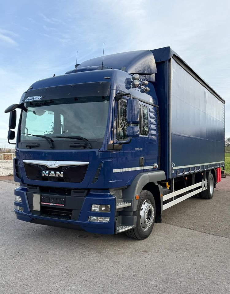 Camion à rideaux coulissants MAN TGM 18.340 / FIRANKA / SPROWADZONY /  9100 ŁADOWNOŚĆ / 18 PALET / E6 /  WINDA /: photos 6