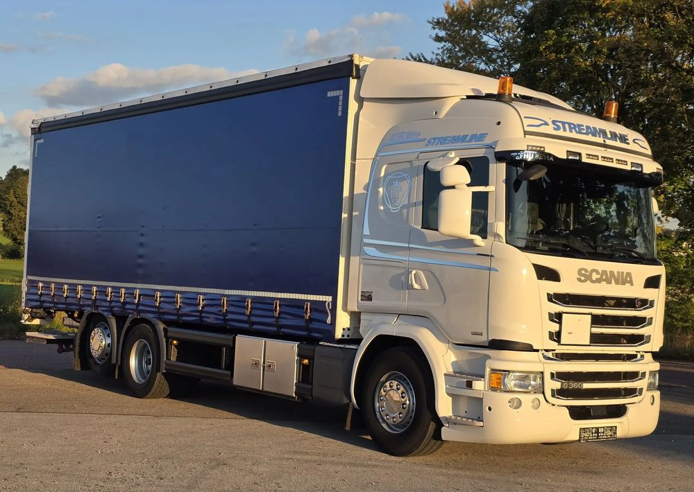 Scania G360 / BURTO-FIRANKA / 3 OSIE / WINDA / 20PALET / E6 / SYPIALNA KABINA / SPROWADZONY / JAK NOWA  PRZEBIEG 490TYŚ / ŁADOWNOŚĆ 14500KG / - Camion à rideaux coulissants: photos 2 Scania G360 / BURTO-FIRANKA / 3 OSIE / WINDA / 20PALET / E6 / SYPIALNA KABINA / SPROWADZONY / JAK NOWA  PRZEBIEG 490TYŚ / ŁADOWNOŚĆ 14500KG / - Camion à rideaux coulissants: photos 2