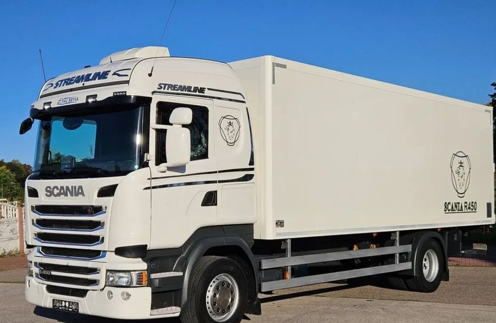 Scania R450/G410/G450/IZOTERMA/2017/DO BYDŁA/DO ŻYWCA/WINDA/KONTENER/SILNIK6/18PALET/EURO6/SPROWADZONA/NISKI PRZEBIEG/JEDEN WŁAŚCICIEL - Camion frigorifique: photos 1 Scania R450/G410/G450/IZOTERMA/2017/DO BYDŁA/DO ŻYWCA/WINDA/KONTENER/SILNIK6/18PALET/EURO6/SPROWADZONA/NISKI PRZEBIEG/JEDEN WŁAŚCICIEL - Camion frigorifique: photos 1
