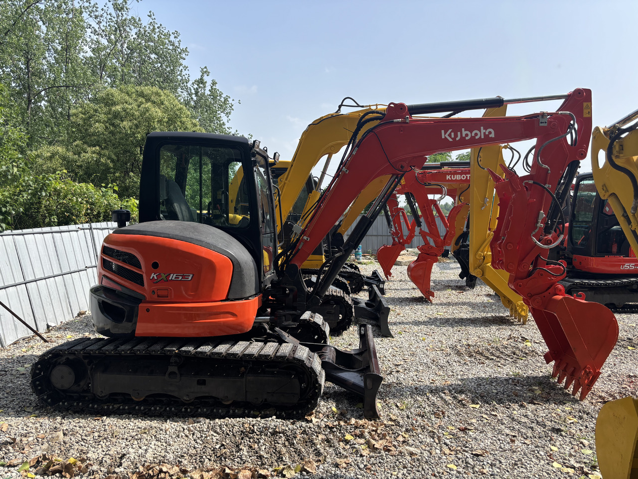 KUBOTA KX163 Carrying a thumb clip. - Mini pelle: photos 1 KUBOTA KX163 Carrying a thumb clip. - Mini pelle: photos 1