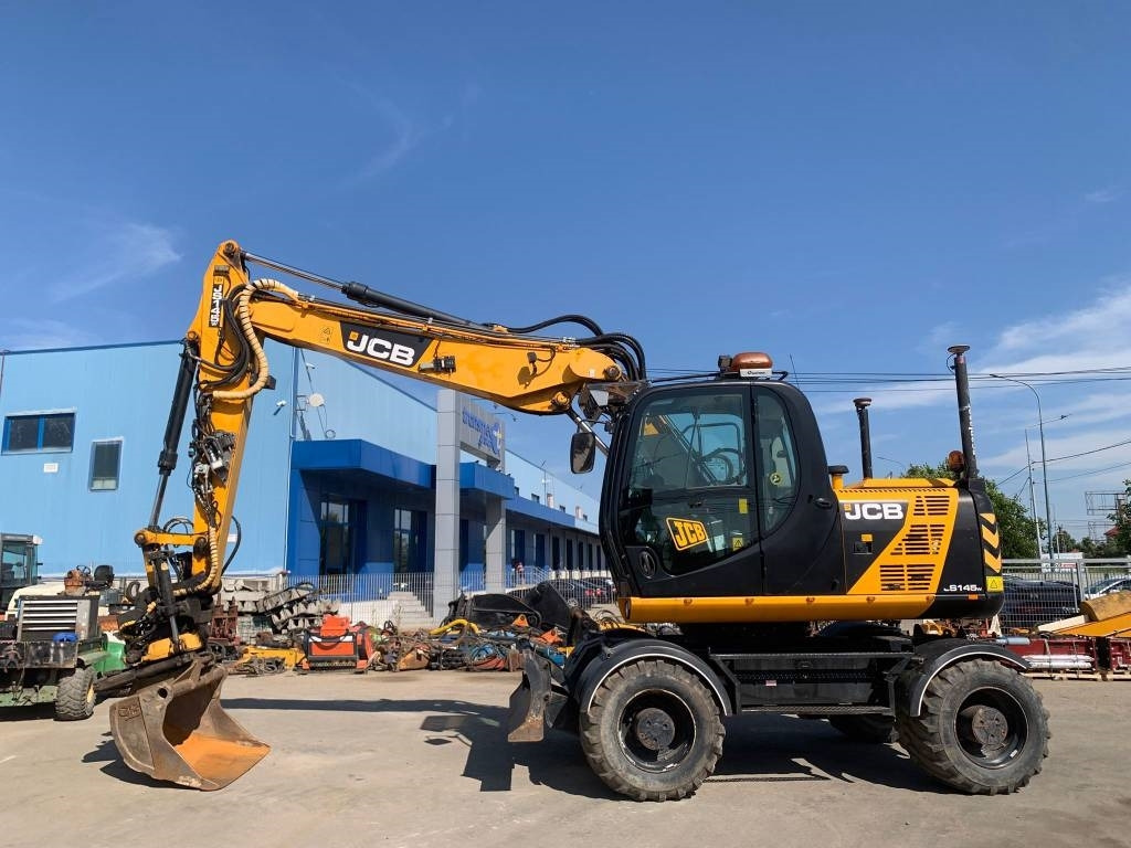 Pelle sur pneus JCB JS 145 W+Engcon Rototilt+Sistem Laser 2D Leica Ico: photos 10