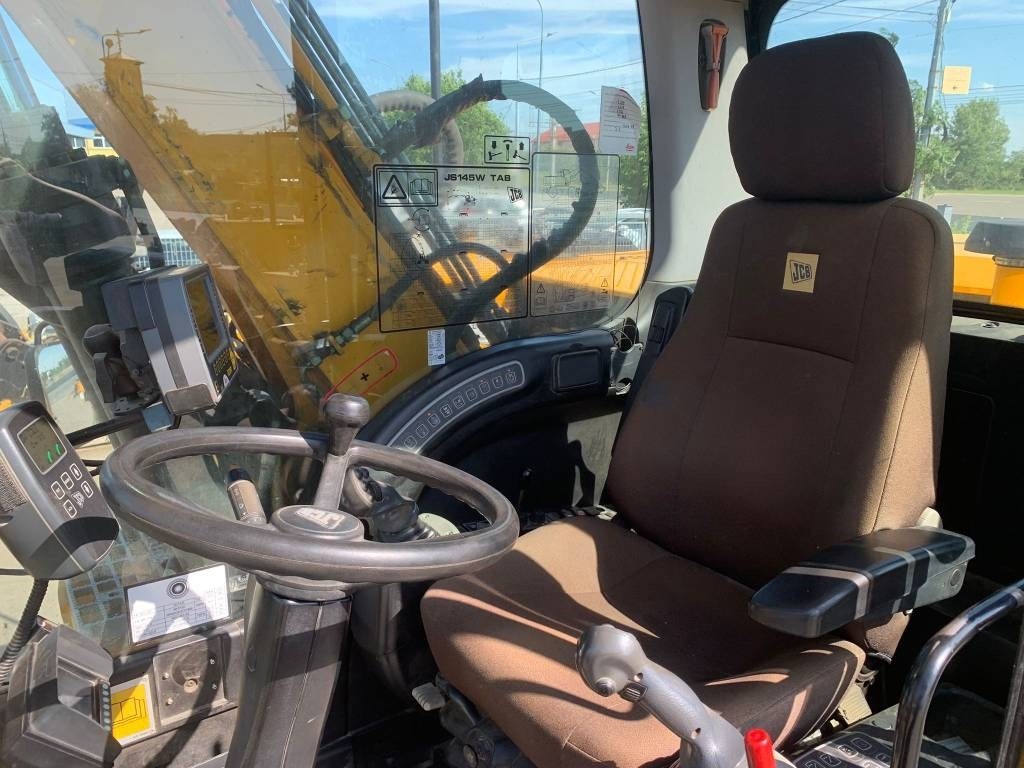 Pelle sur pneus JCB JS 145 W+Engcon Rototilt+Sistem Laser 2D Leica Ico: photos 16