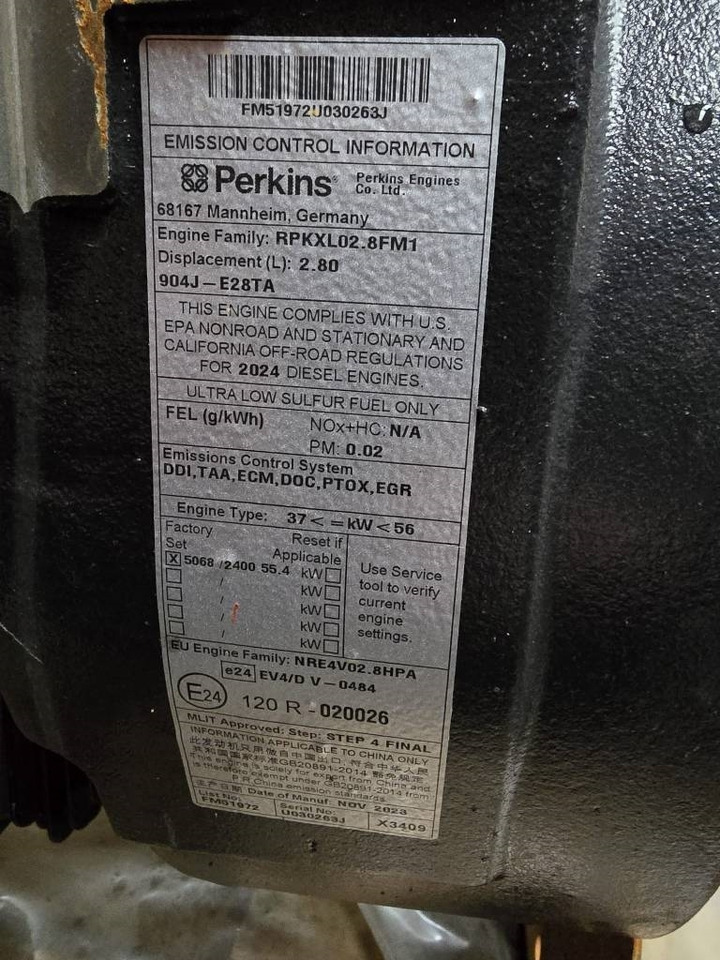 Moteur pour Engins de chantier Perkins 904J-E28TA ENGINE: photos 9