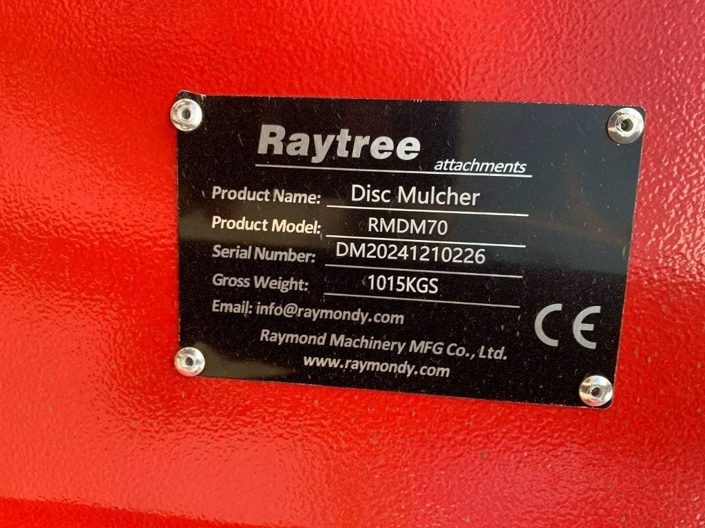 Raytree RMDM70 Mulcher - Broyeur forestier: photos 4 Raytree RMDM70 Mulcher - Broyeur forestier: photos 4