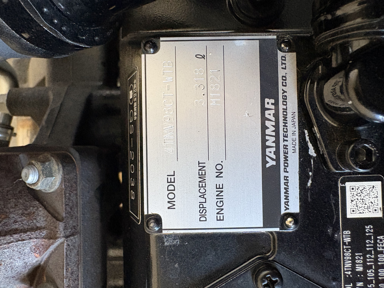 Moteur pour Engins de chantier YANMAR 4TNV98CT: photos 8