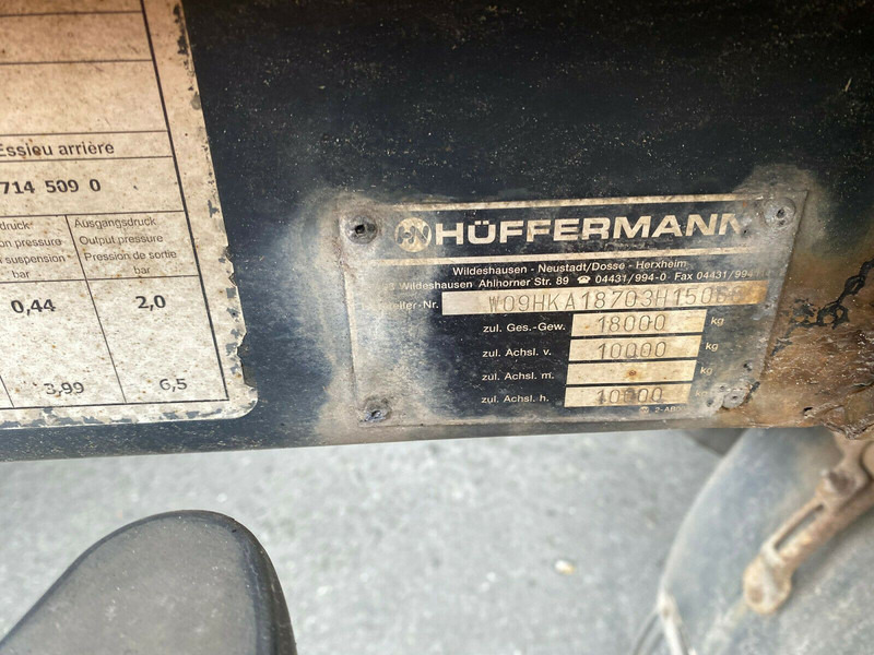 Huffermann HKA 1870 Abrollanhänger - Remorque porte-conteneur/ Caisse mobile: photos 3 Huffermann HKA 1870 Abrollanhänger - Remorque porte-conteneur/ Caisse mobile: photos 3