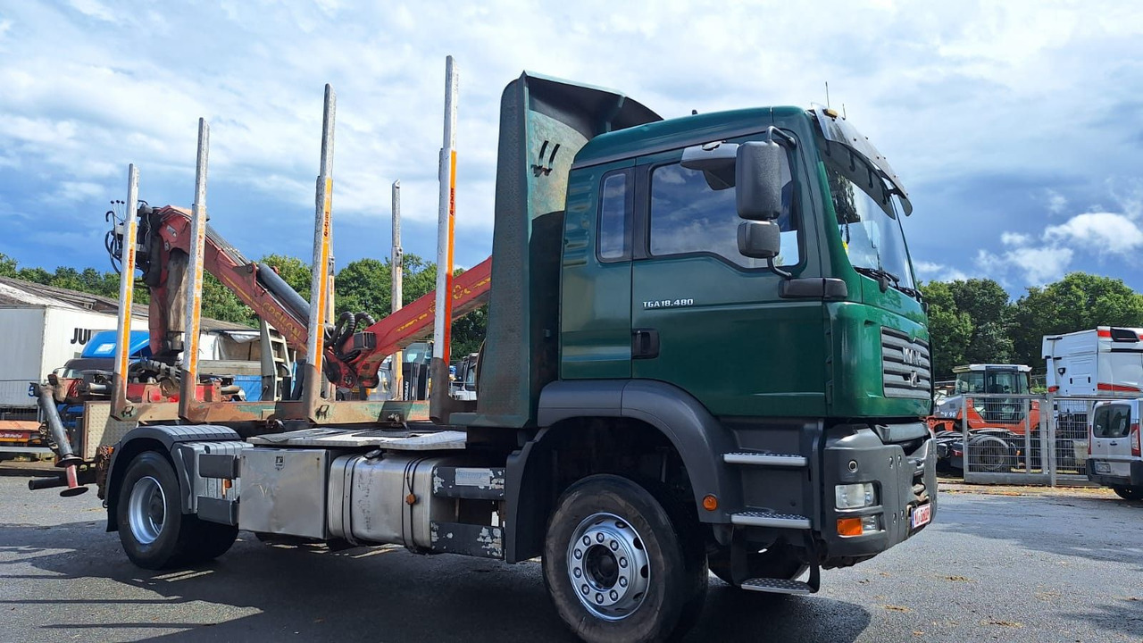 MAN TGA 18.480 Holz LKW - Camion grumier, Camion grue: photos 2 MAN TGA 18.480 Holz LKW - Camion grumier, Camion grue: photos 2
