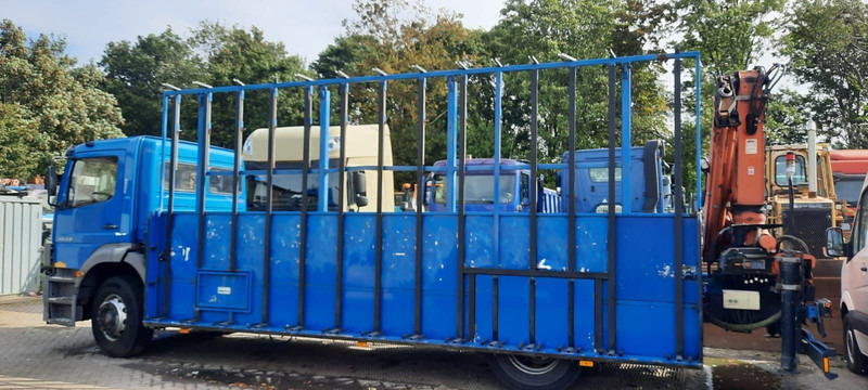 Mercedes-Benz 1828 Pritsche+Glastransport - Camion plateau, Camion grue: photos 3 Mercedes-Benz 1828 Pritsche+Glastransport - Camion plateau, Camion grue: photos 3