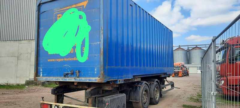 Remorque porte-conteneur/ Caisse mobile Schmitz Cargobull Containeranhänger mit Container: photos 6