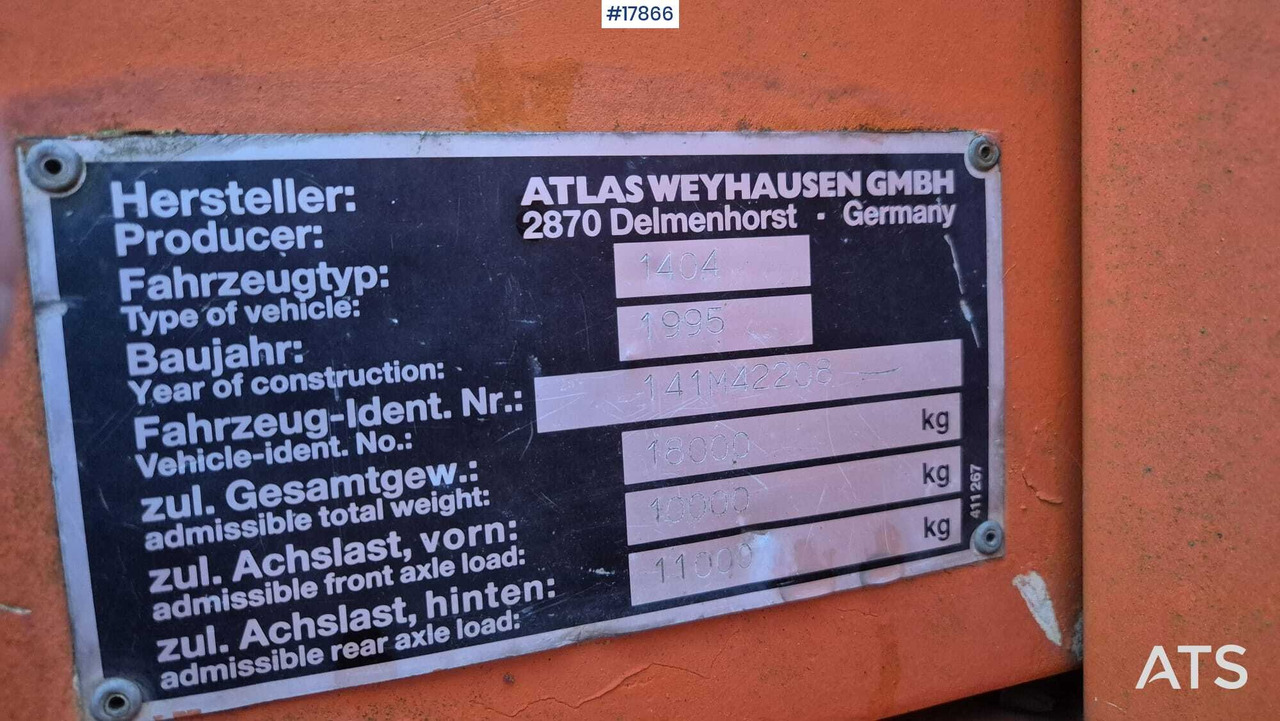 Pelle sur pneus 1995 Atlas 1404: photos 16 Pelle sur pneus 1995 Atlas 1404: photos 16