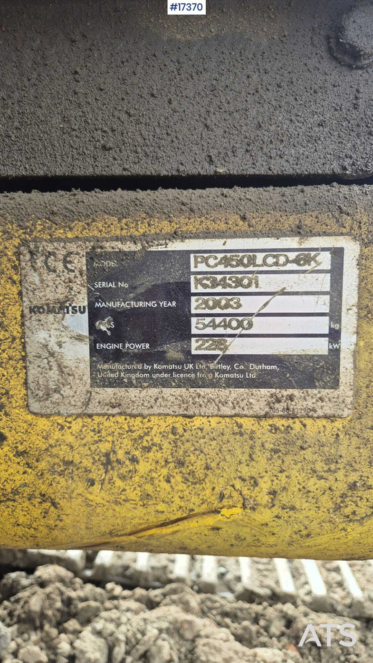 Pelle sur chenille Demolition crawler excavator KOMATSU PC 450 with 28m arm (2003): photos 20 Pelle sur chenille Demolition crawler excavator KOMATSU PC 450 with 28m arm (2003): photos 20