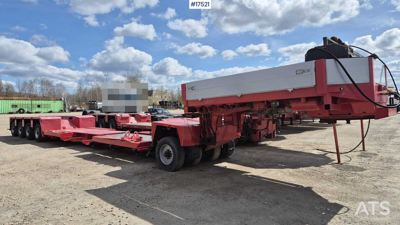 Low-bed semitrailer GOLDHOFER TIEFBETT 4+1 (1995) - Semi-remorque surbaissé: photos 1 Low-bed semitrailer GOLDHOFER TIEFBETT 4+1 (1995) - Semi-remorque surbaissé: photos 1