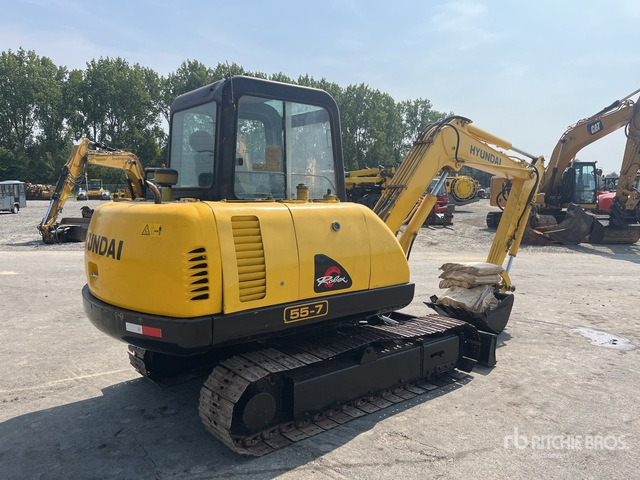 2013 Hyundai R55-7 Mini Excavator: <6.6t - Mini pelle: photos 3 2013 Hyundai R55-7 Mini Excavator: <6.6t - Mini pelle: photos 3