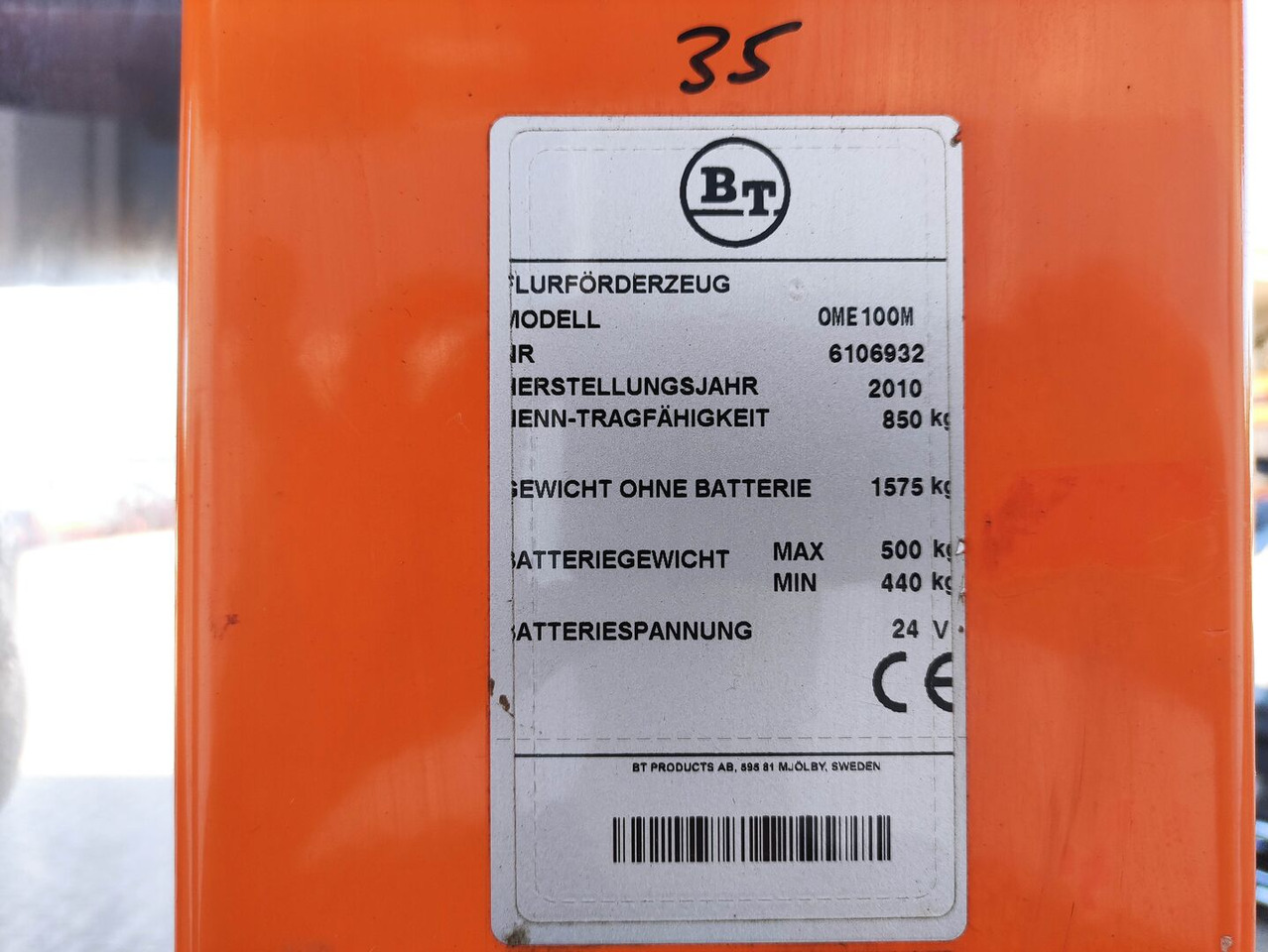 Préparateur de commandes BT OME 100 M: photos 6