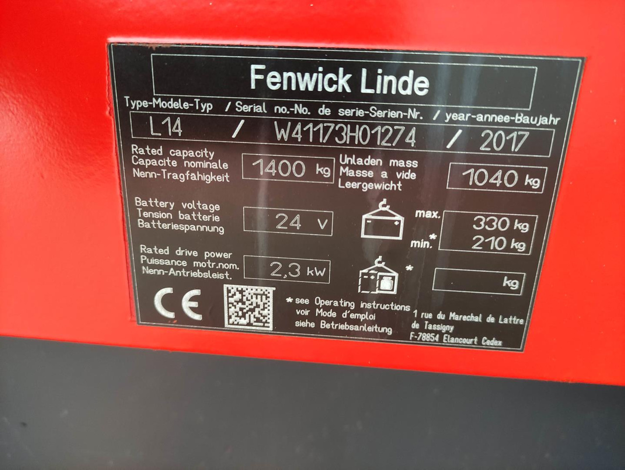 Linde L14-1173 (LACK NEU) - Gerbeur: photos 5 Linde L14-1173 (LACK NEU) - Gerbeur: photos 5