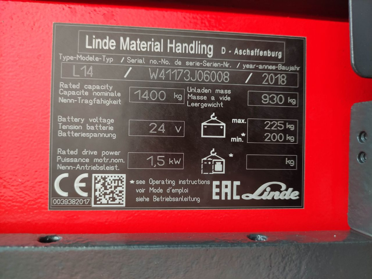 Linde L14i-1173 - Gerbeur: photos 5 Linde L14i-1173 - Gerbeur: photos 5