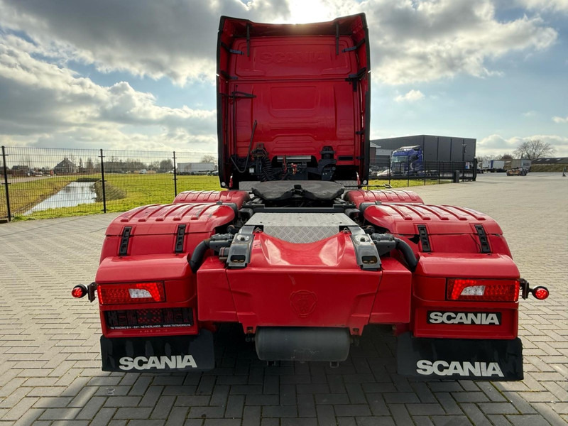 Tracteur routier Scania R520 V8 NGS VOLLUCHT, LEER, BULLBAR, ZONDER EGR, BOOGIE.: photos 13