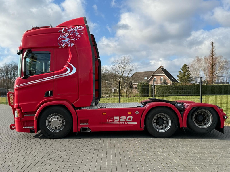 Tracteur routier Scania R520 V8 NGS VOLLUCHT, LEER, BULLBAR, ZONDER EGR, BOOGIE.: photos 12