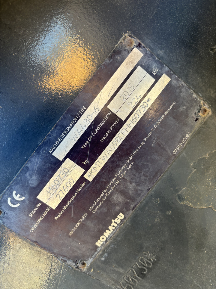 Crédit-bail de KOMATSU WA480-6 KOMATSU WA480-6: photos 17